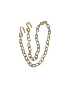 Class II Trailer Safety Chain with S-Hooks on Both Ends - 3,500 lb. Capacity