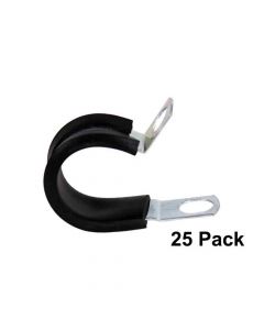 Rubber Covered Metal Clamp, 1/2" ID - 25-Pack