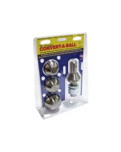 Convert-A-Ball 3-Ball Set - 1-7/8", 2", 2-5/16" with 1" Nickle Plated Shank