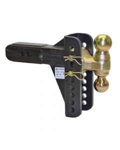 OneMount Adjustable Ball Mount for 2-1/2 Inch Receivers, with 2 inch and 2-5/16 inch Hitch Balls