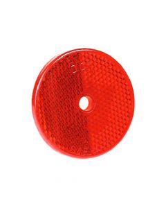 Red Round Center-Mount Reflector