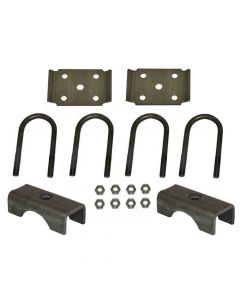 U-Bolt Mounting Kit for 3,500 Pound Axles with 2-3/8 Inch Round Tube