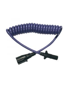 Blue Ox 7-Way To 4-Way Coiled Electrical Cable With Car 4-Way Socket