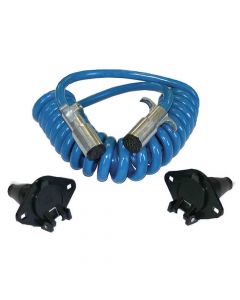 6-Way Round Coiled Cable