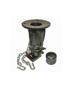 Cushioned Coupler Adapter - Fifth Wheel Trailer To Gooseneck Hitch - Height Adjustable