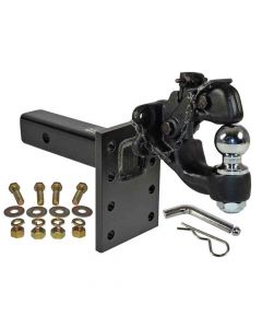 Combination Pintle Hook with 2 Inch Ball, Mounting Plate and Hardware