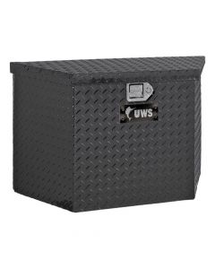 UWS (EC20402) Gloss Black Aluminum 34" Trailer Tongue Box (Heavy Packaging)