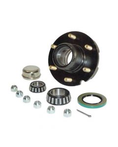Trailer Hub Assembly 6 on 5-1/2" Bolt Circle, 3,000lb Capacity for Tapered Spindle