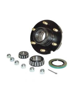 Trailer Hub Assembly 6 On 5-1/2" Bolt Circle, 3,000lb Capacity For 1-3/4" to 1-1/4" Tapered Spindle (H-1206HD-02-EZ) Including E-Z Lube Dust Cap