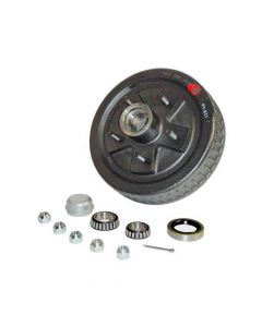 Trailer Hub and Drum Assembly 5 on 5" Bolt Circle, 1,750lb Capacity for Tapered Spindle