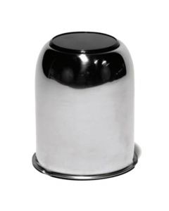 Stainless Steel Open End Wheel Center Cap with Chrome Center Cap, fits 15 & 16 Inch, 6 hole  Wheels - 3.75" Center Bore
