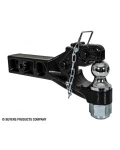 Buyers 10 Ton Combination Pintle Hitch fits 2-1/2 Inch Receiver, 2 Inch Ball