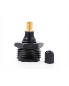 Blow Out Plug - Black Plastic w/ Valve