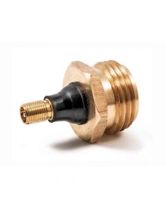 Blow Out Plug with Schrader Valve - Brass