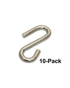 10-Pack of 7/16 Inch Safety Chain S-Hook
