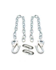 Trailer Safety Chains with Safety Latches and 1/4 Inch Quick Links - Class I - 2,000 lb. Capacity - 24"