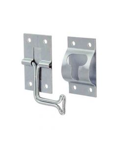 90 Degree Wire Door Holder with 2 Inch Arm - Zinc Plated