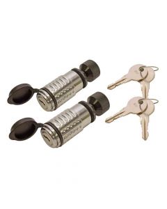 Keyed Alike - Spare Tire Lock - Adjustable 1/4 Inch to 7/8 Inch Internal Width - 1/2 Inch Diameter Pin - 2 Pack 