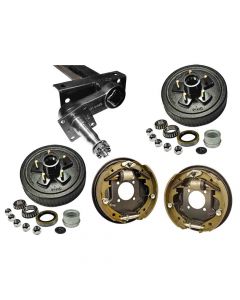 3,500 lb. Torsional Axle Assembly withHydraulic Brakes & 5-Bolt on 4-1/2 Inch Hub/Drums