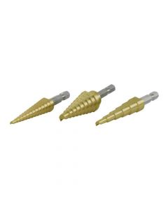 3-Piece Step Drill Set