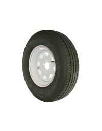 15 inch Trailer Tire and Spoked Wheel Assembly