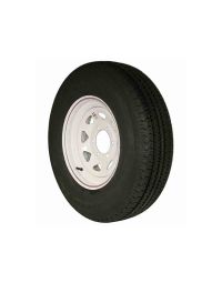 15 inch Trailer Tire and Spoked Wheel Assembly