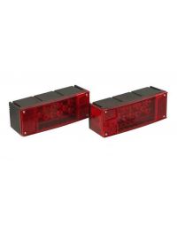 Waterproof Low Profile Trailer Light Kit / 20 ft. Harness with 4-Flat Plugs and License Plate Bracket