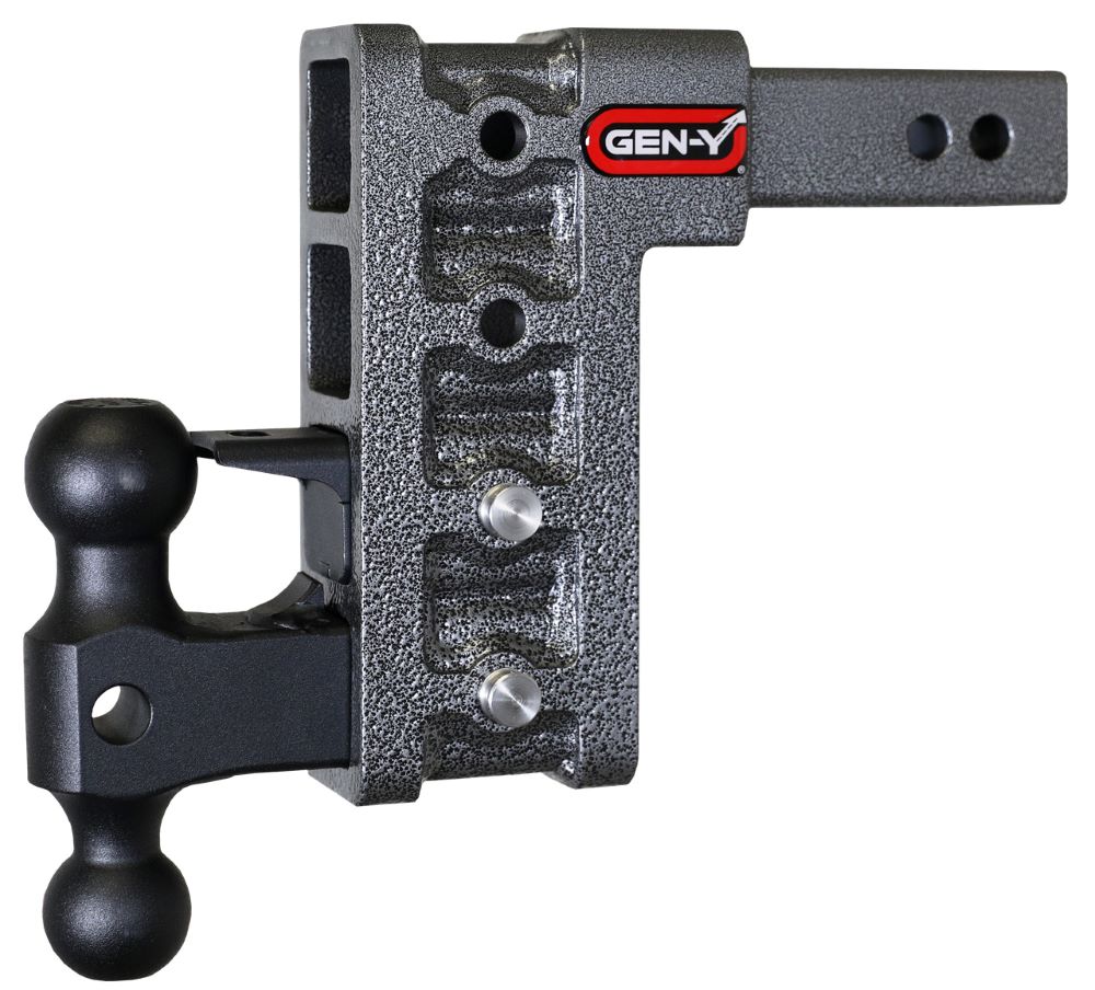 GEN-Y HITCH MEGA-DUTY, 2 Shank, 7.5 Drop, 16K Hitch & GH-051 Versa-Ball & GH-032 Pintle Lock