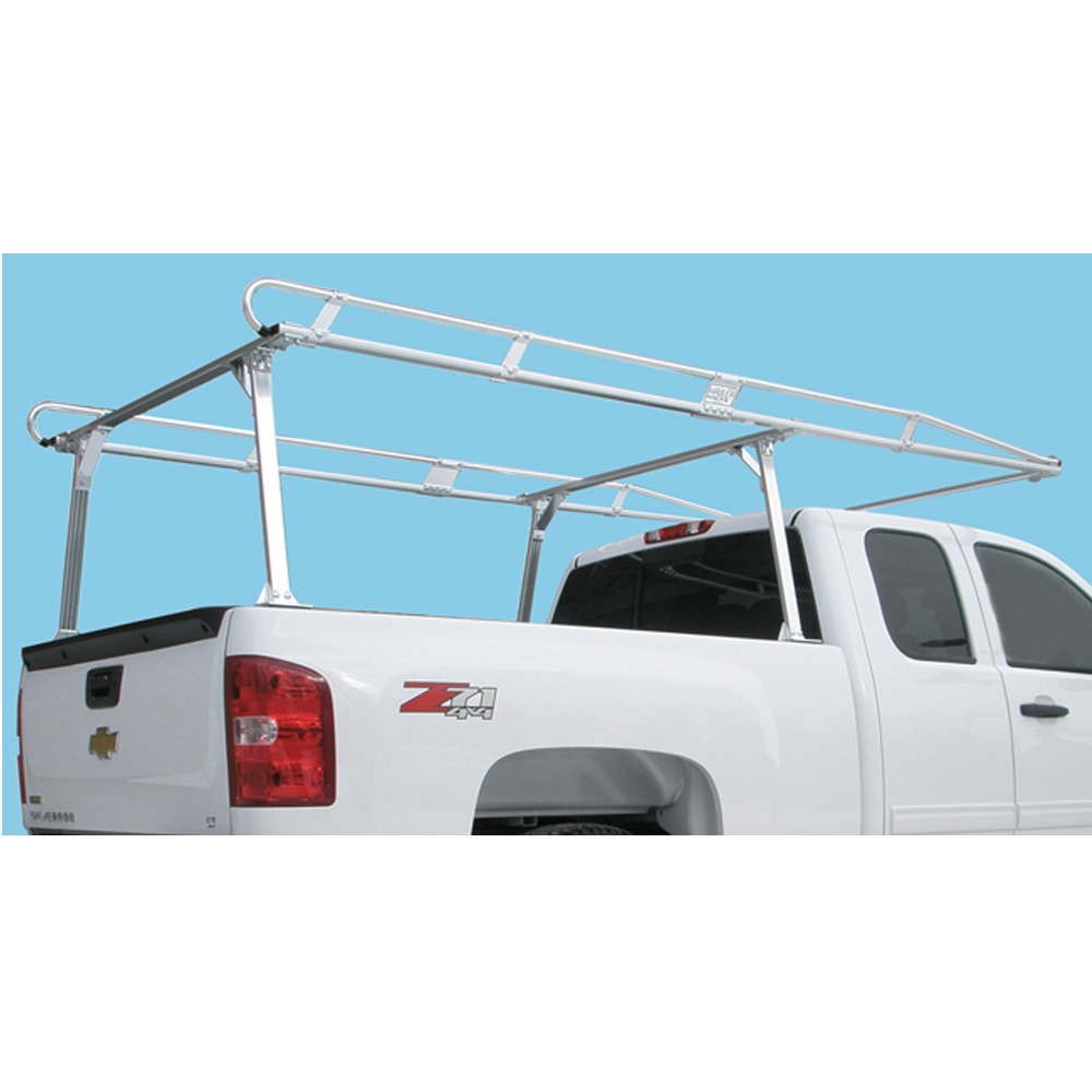 Hauler II Aluminum Universal Heavy Duty Truck Rack fits Full Size Pickups with Extended & Crew Cabs with 6-1/2 Foot Bed Or Regular Cab with 8 Foot Bed