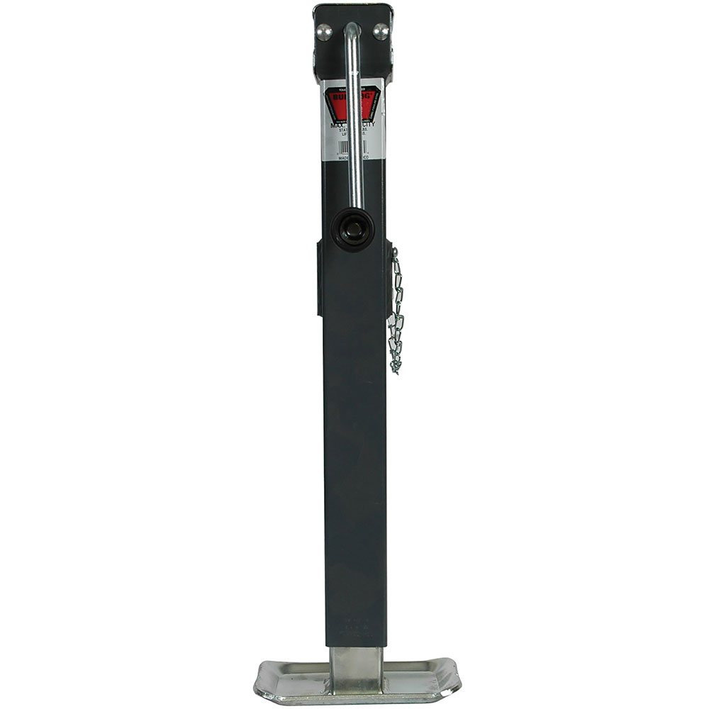 Square Trailer Jack, Side Mount, 5,000 lbs. Support Capacity, Sidewind, Weld-On, 15 Inch Travel 