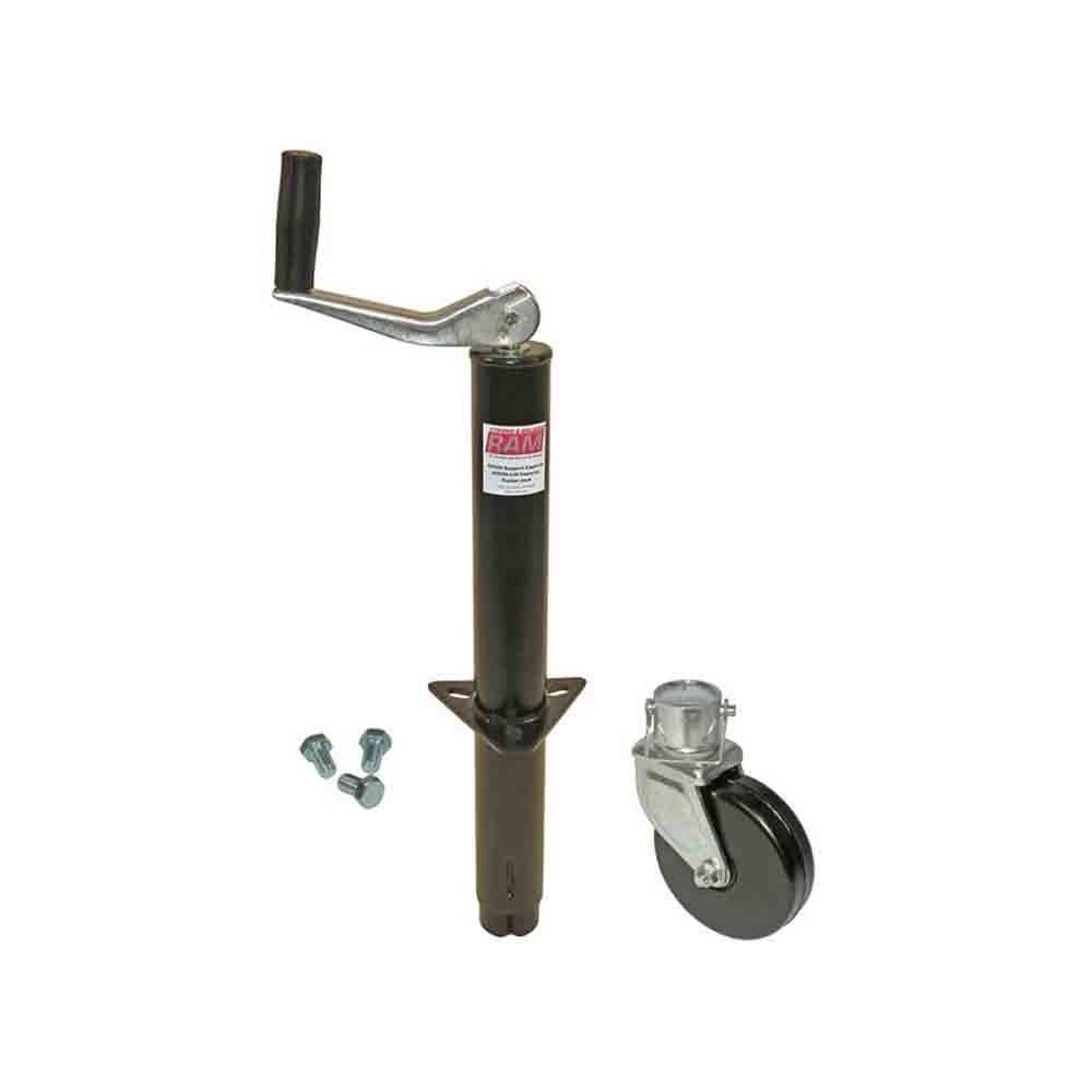 A-Frame Trailer Jack with Wheel and Mounting Hardware - 2,000 lb.