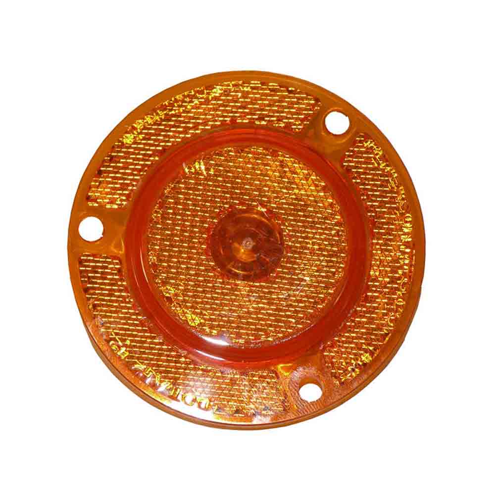 2 Inch Amber Clearance/Marker Light with Integral Reflex 