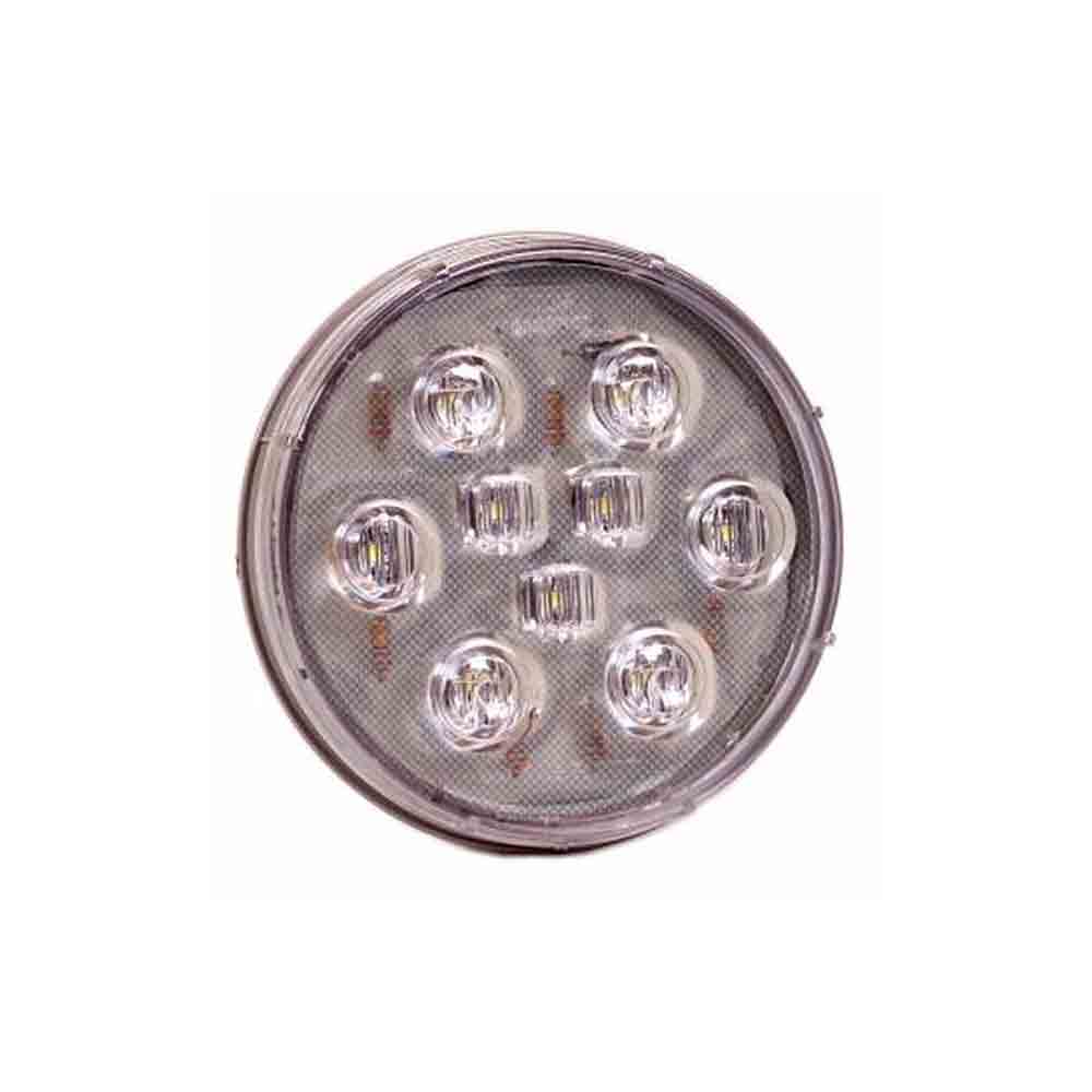 LED Back-Up Light - 4 inch Round - Clear