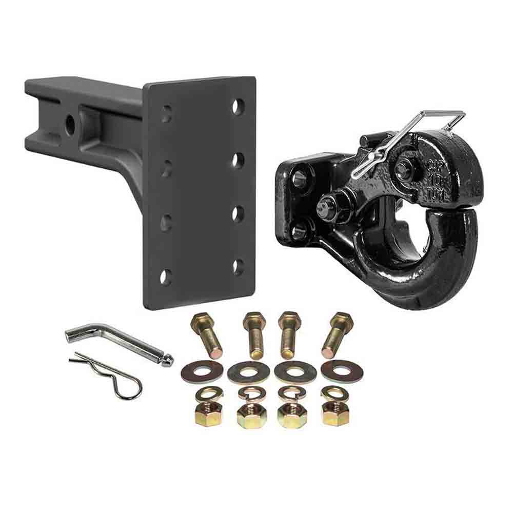 10 Ton Pintle Hook With Curt Adjustable Pintle Mount (2-1/2