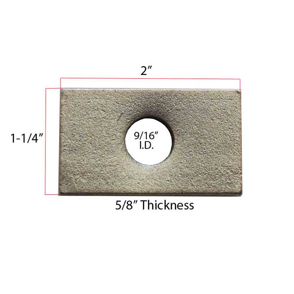6 Block Plate Kit With (2) 1/2" Fishwires