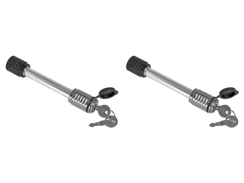 Deadbolt 5/8 inch Hitch Pin Lock for 2 or 2-1/2 inch Receivers - Keyed-Alike 2-Pack