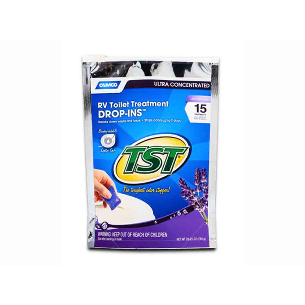TST MAX RV Toilet Treatment Drop-INs, Lavender Scent, 15-Count