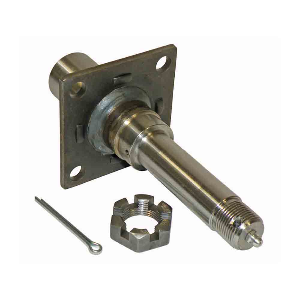 Trailer Axle Spindle with Brake Flange for 1-1/16