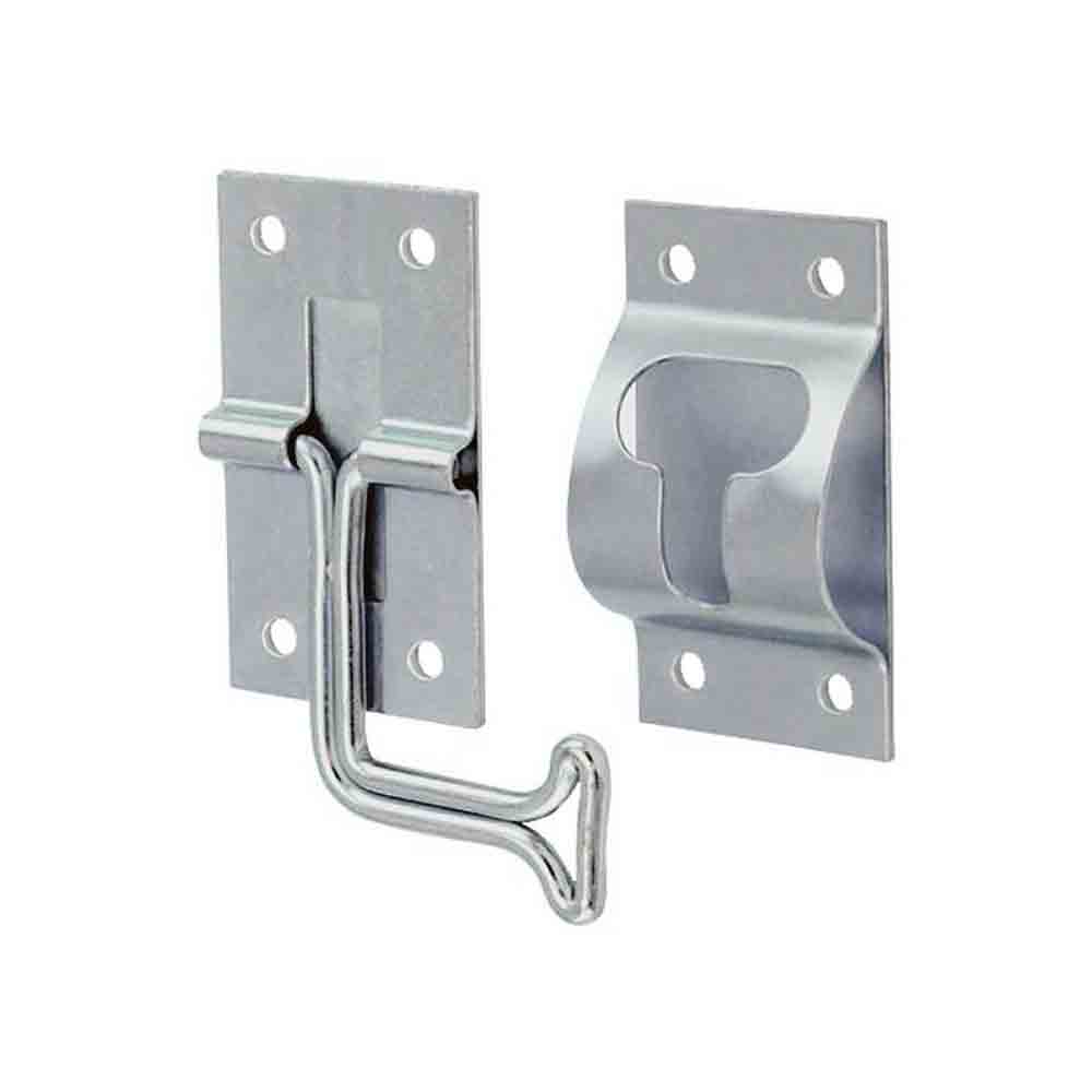 90 Degree Wire Door Holder with 2 Inch Arm - Stainless Steel