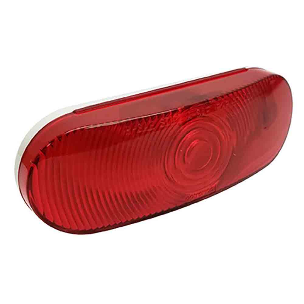 Trailer Tail Light - 6 Inch Oval - Red