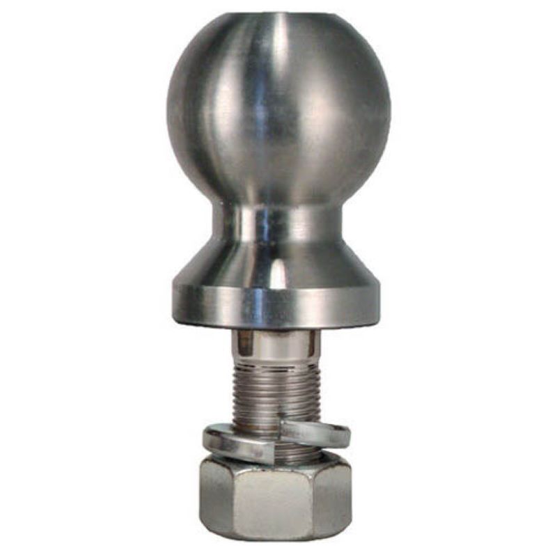 Trimax 2-5/16" Chrome Hitch Ball - 1" Diameter, 2-1/2" Long Shank - fits RAZOR Steel Adjustable Hitches